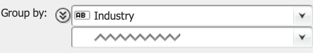 The compressed "Group by" pane